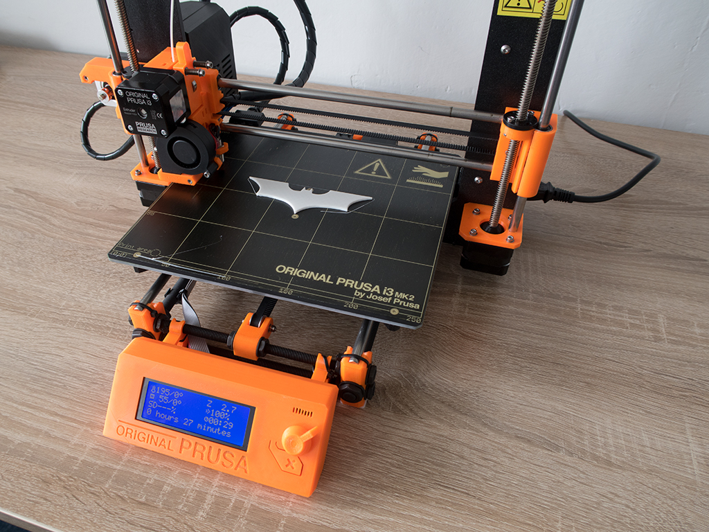 První tisk na 3D tiskárně Prusa i3 MK2